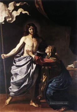 Der auferstandene Christus erscheint der Jungfrau Barock Guercino Ölgemälde